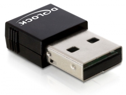 88537 Delock USB 2.0 WLAN N adaptér mini Stick 150 Mbps