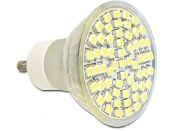 46284 Delock Lighting GU10 LED Leuchtmittel 4,5 W kaltweiß 60 x SMD dimmbar