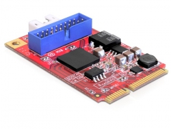 95927 Delock MiniPCIe I/O PCIe full size 1 x 19 Pin USB 3.0 Pin Header
