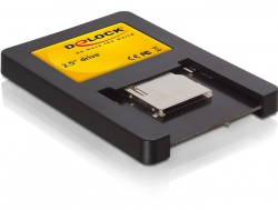 91672 Delock 2.5″ Adaptér IDE > 1 x Compact Flash Card + 1 x Secure Digital Card