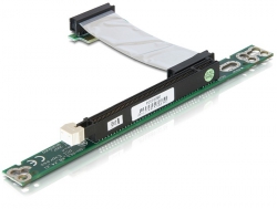 41776 Delock Riser Karte PCI Express x1 > x16 mit flexiblem Kabel links gerichtet