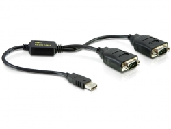 61517 Delock Adaptateur USB à 2 x série