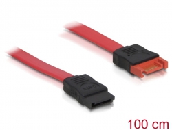 82543 Delock Cable SATA Extension 100cm red