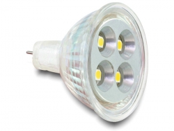 46186 Delock Lighting MR11 LED Leuchtmittel 4x HighPower SMD 1,2W warmweiß