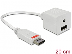 61751 Delock Adapter DisplayPort Stecker > DisplayPort + DisplayPort mini Buchse