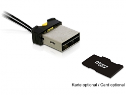91677 Delock Czytnik kart USB 2.0 micro SD/micro SDHC