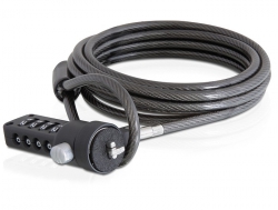 20621  Navilock Notebook security cable with 4 digit combination lock