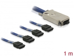 83071 Delock Cable Infiniband - 4x SATA 1m (SFF 8470 - 4x SATA) 1m