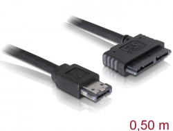 84415 Delock Cable eSATAp  > Micro SATA 16pin 0,5m