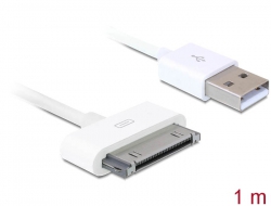 82705 Delock Kabel für IPhone 4/IPad USB Daten- und Ladekabel 1m