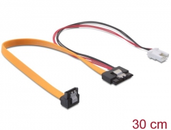 82630 Delock Cable SATA Slimline female > 2pin Floppy + SATA angled